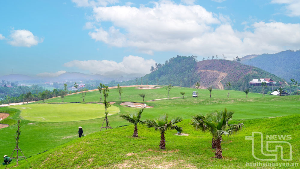Tiến độ thi công Dự án sân golf Glory hiện đạt khoảng 70% khối lượng.