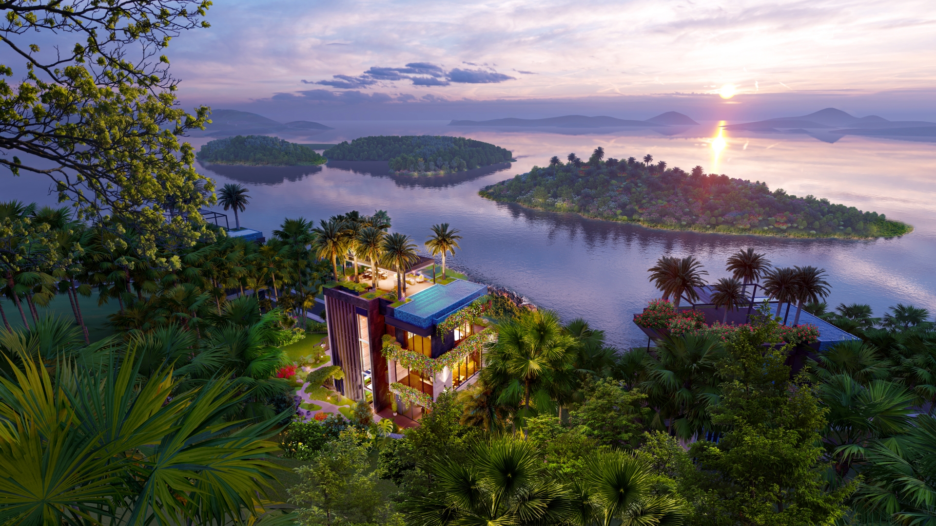 Hình ảnh phối cảnh Dự án khu nghỉ dưỡng Flamingo Majestic Islands Resort.