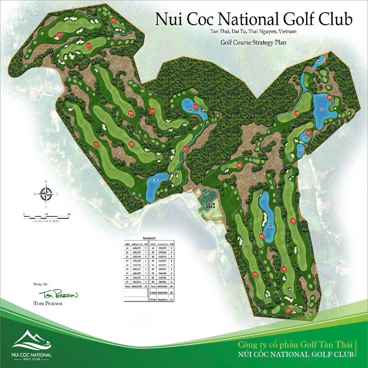 Bản đồ quy hoạch Dự án sân golf Tân Thái.