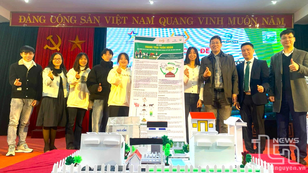 Sinh viên Trường Đại học Nông lâm Thái Nguyên tham gia sáng kiến về quản lý rác thải, nông nghiệp tuần hoàn.