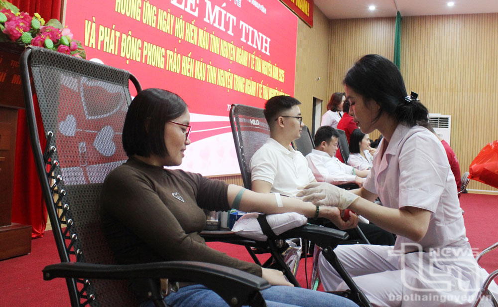 Ngày hội hiến máu ngành Y tế Thái Nguyên: Thu được 315 đơn vị máu