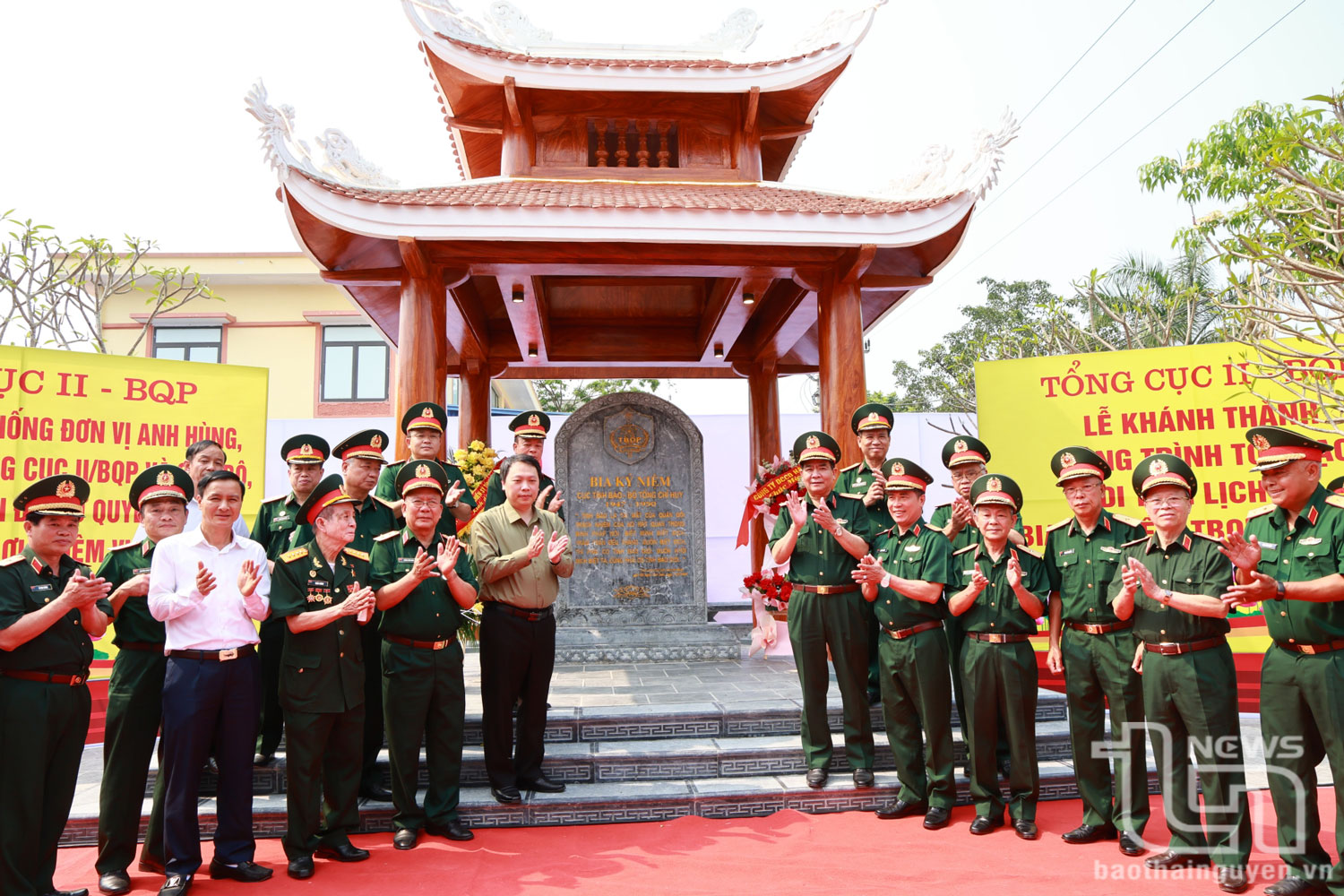 Khánh thành công trình tôn tạo Bia kỷ niệm Tình báo Quốc phòng Việt Nam tại Đại Từ
