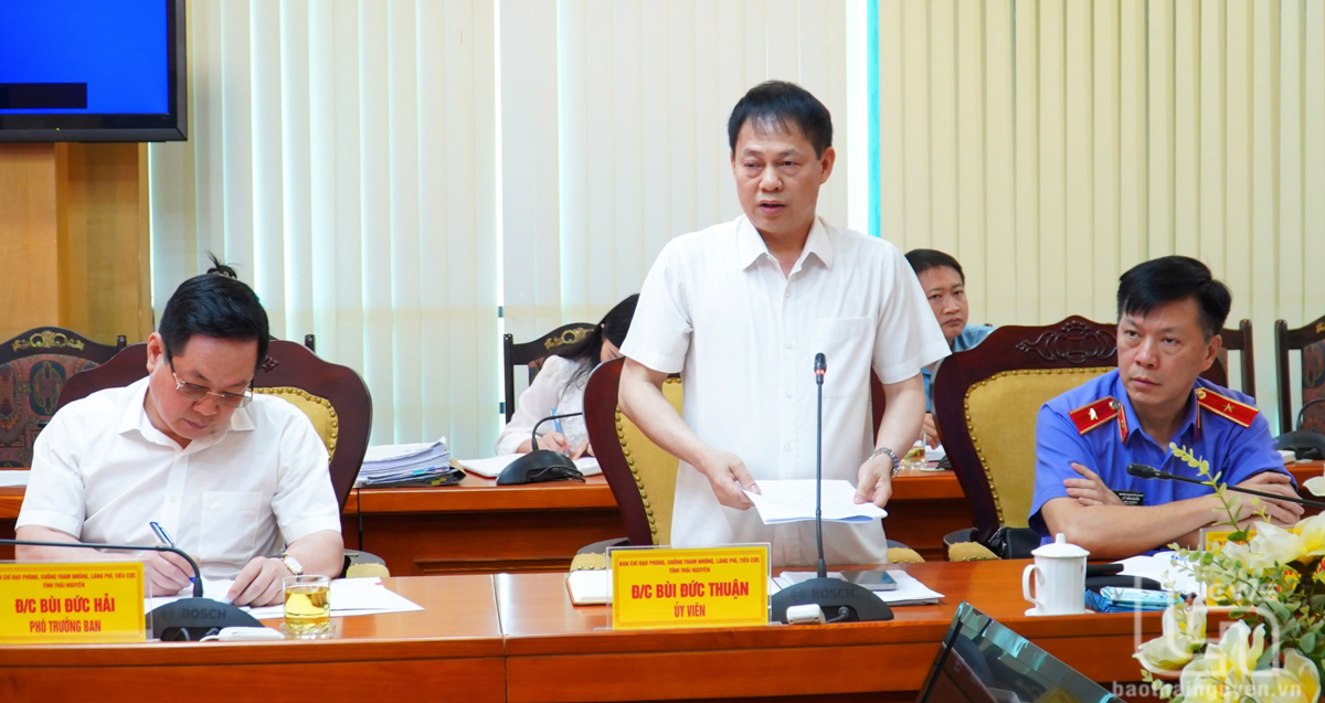 Thành viên Ban Chỉ đạo phát biểu tại Hội nghị.