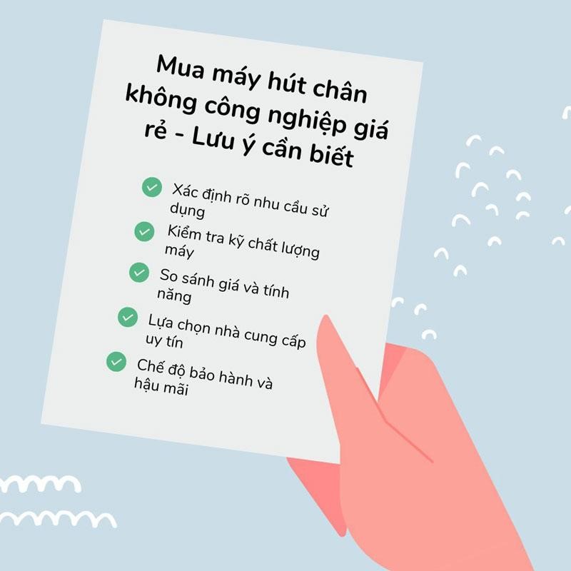 Lưu ý khi chọn mua máy hút chân không công nghiệp giá rẻ