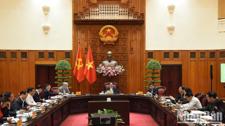 Quang cảnh cuộc họp. (Ảnh: TRẦN HẢI)