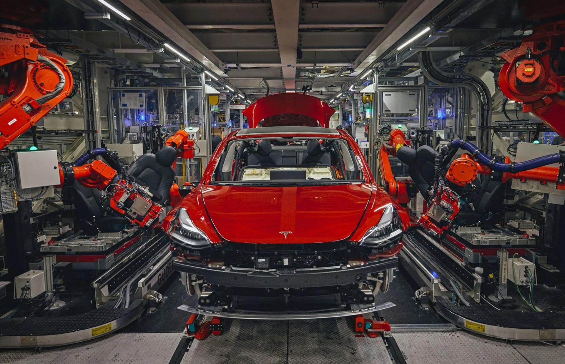 Đa số xe Tesla bán ra tại Mỹ đều sản xuất tại chỗ. Ảnh: Tesla.
