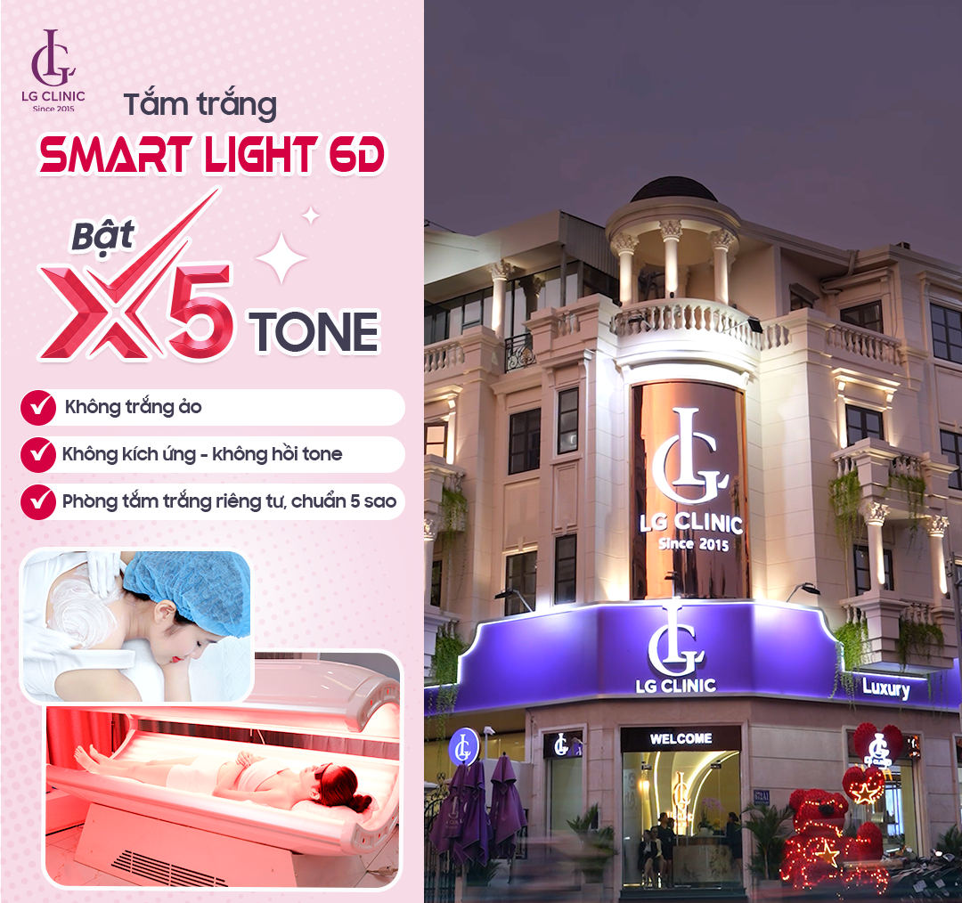 Viện thẩm mỹ LG Clinic: Địa chỉ tắm trắng da an toàn tại TP.HCM