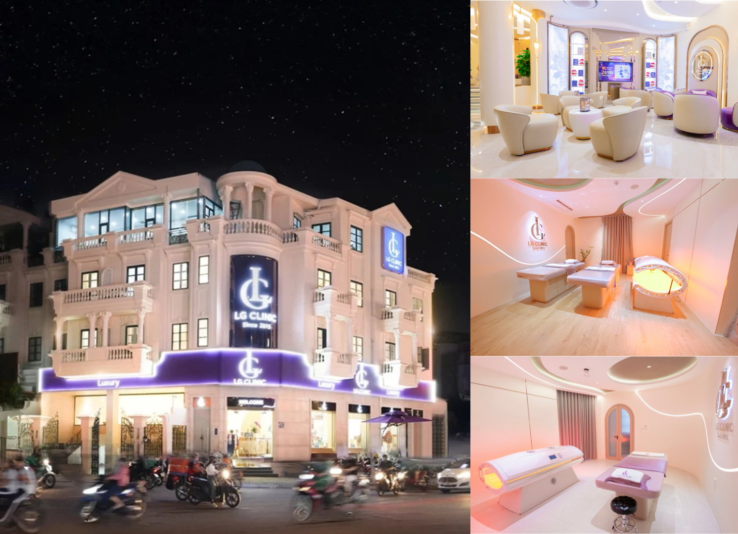  
LG Clinic mang đến cho khách hàng trải nghiệm dịch vụ chuẩn 5 sao với cơ sở vật chất hiện đại
