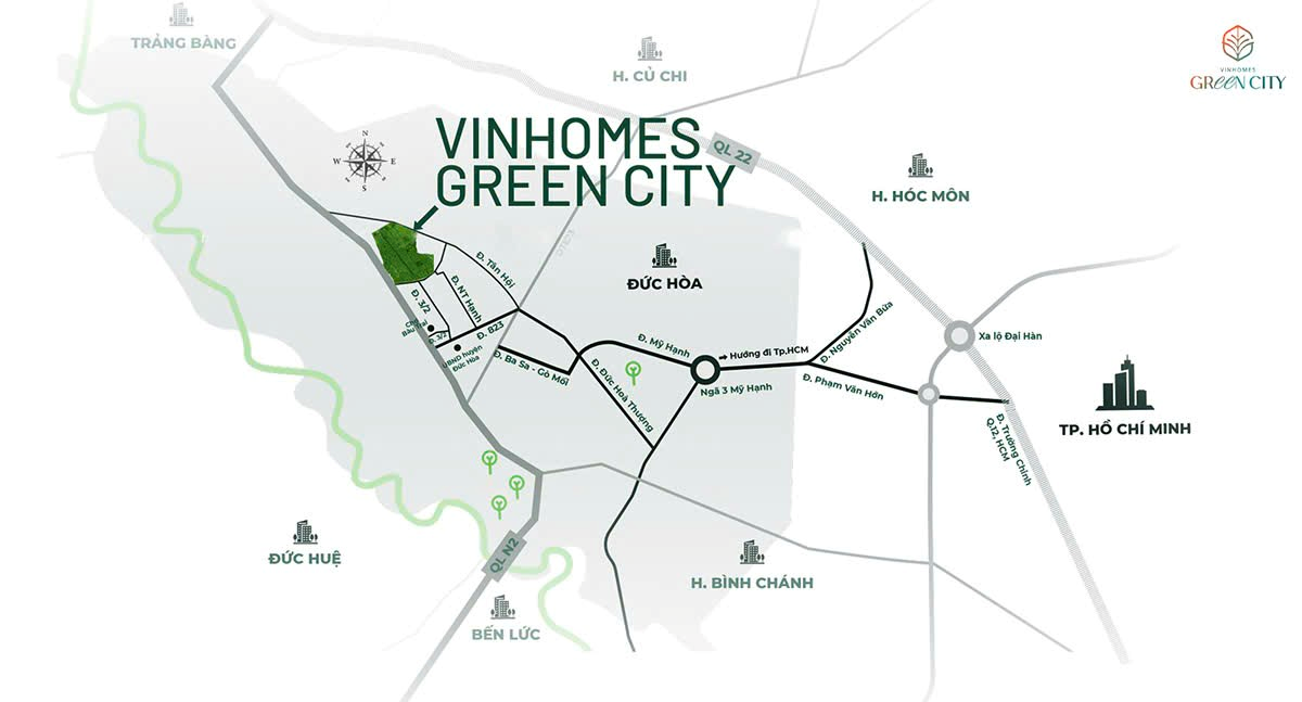 
Vị trí dự án Vin Green City