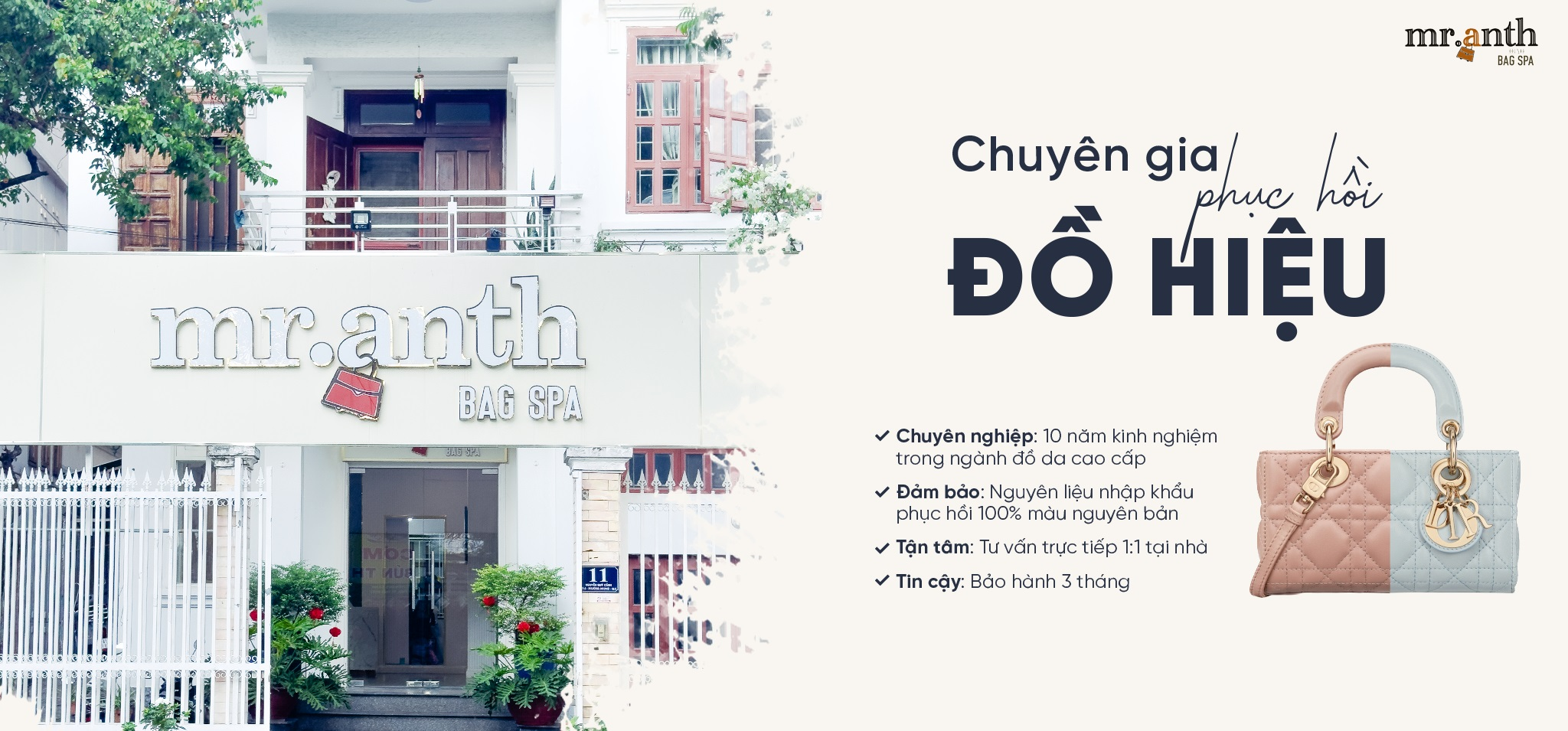 Mr.Anth - Địa chỉ “vàng” cho dịch vụ sửa chữa túi xách hiệu tại TP. Hồ Chí Minh