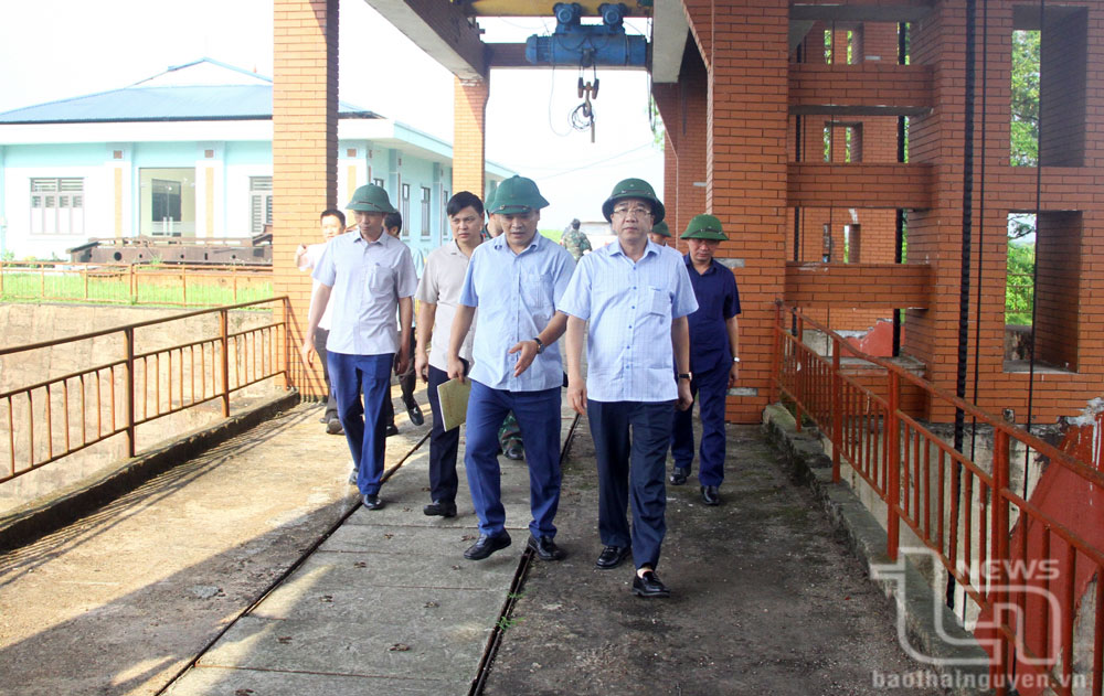 Lãnh đạo tỉnh Thái Nguyên kiểm tra công tác phòng, chống thiên tai