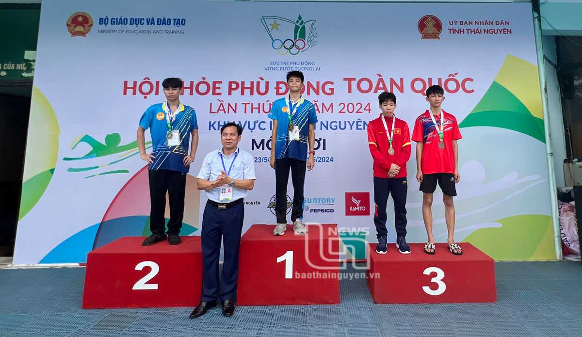 Hội khỏe Phù Đổng toàn quốc lần X, khu vực 2:  Đoàn VĐV của tỉnh Thái Nguyên giành 6 Huy chương môn bơi