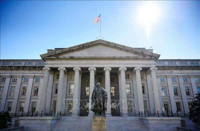 Trụ sở Bộ Tài chính Mỹ tại Washington, DC. Ảnh: AFP/ TTXVN  