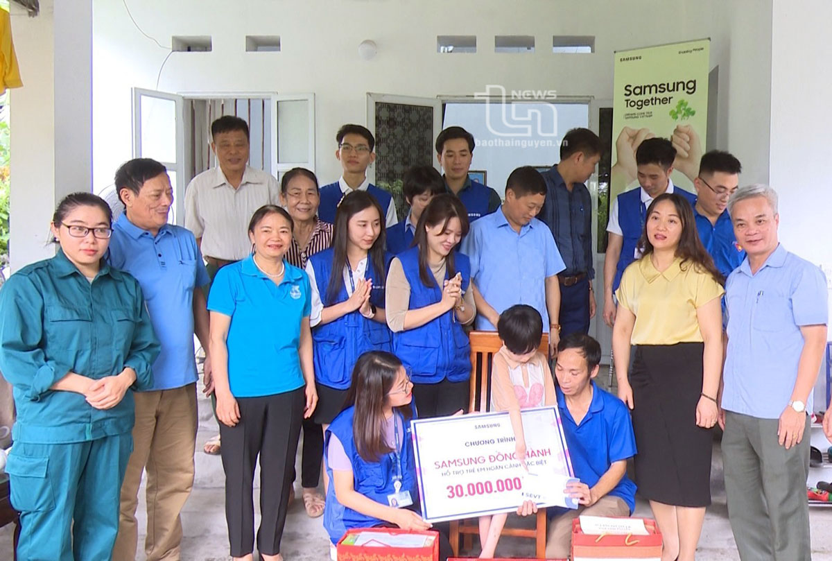 Hỗ trợ trẻ em có hoàn cảnh đặc biệt ở TP. Thái Nguyên