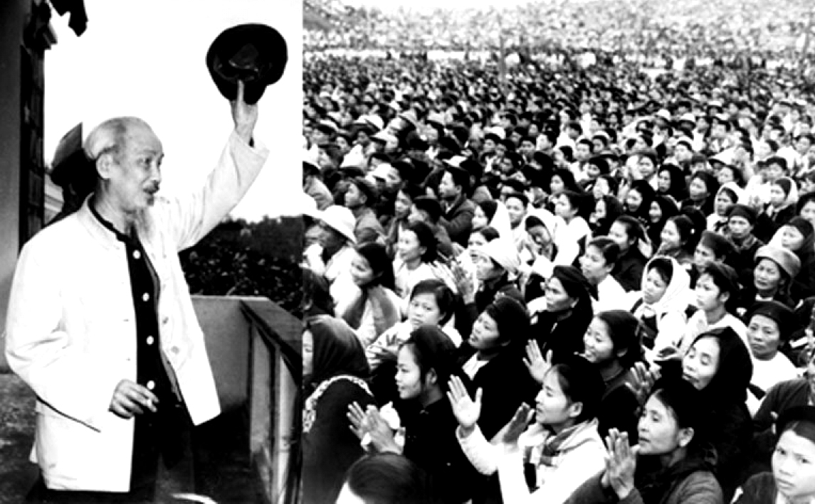 Ngày 1/1/1964, lần cuối cùng Bác Hồ về thăm và nói chuyện, căn dặn cán bộ, nhân dân các dân tộc tỉnh Thái Nguyên. Ảnh: Tư liệu