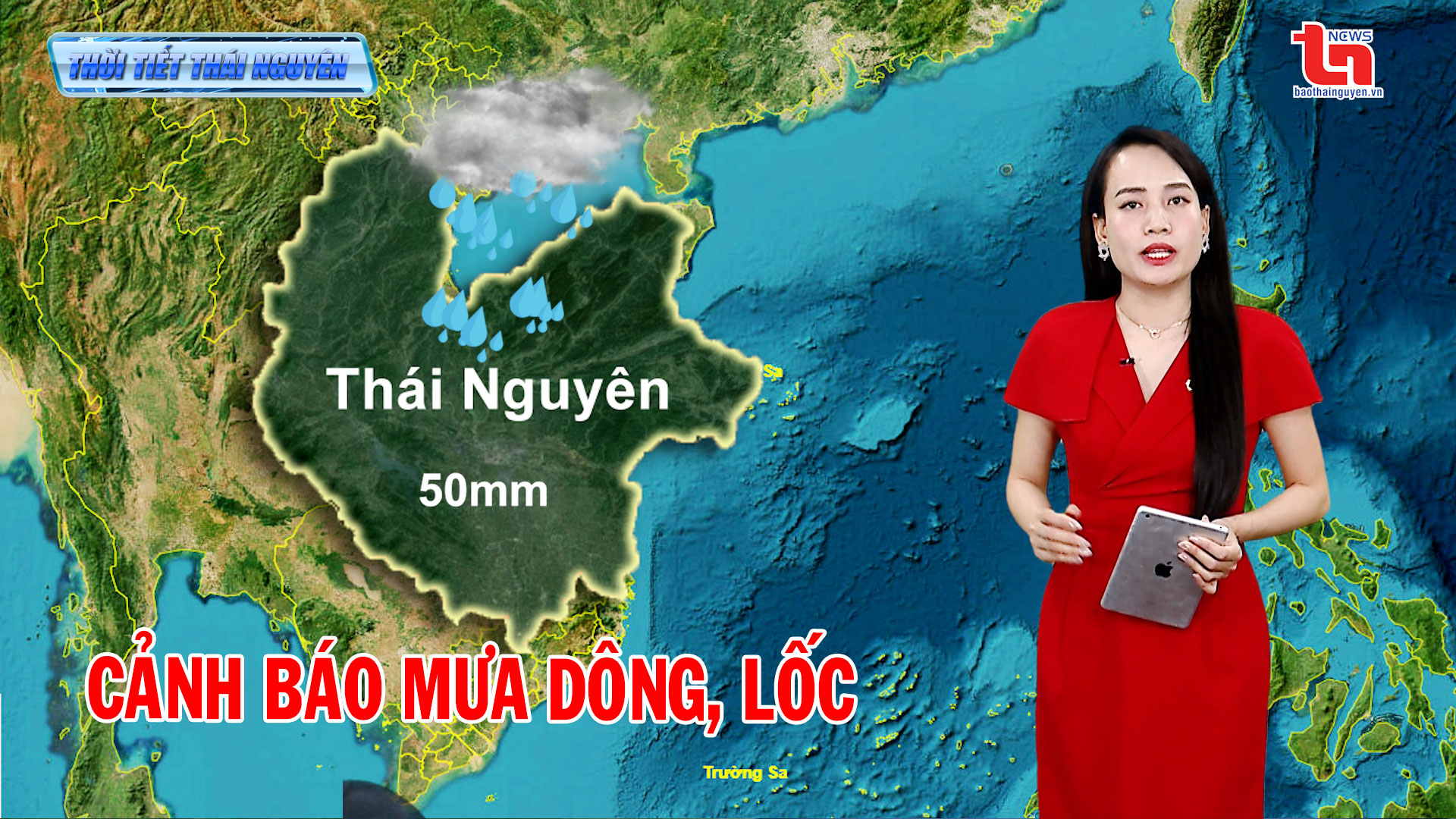 Dự báo thời tiết Thái Nguyên đêm 15/5 và ngày 16/5