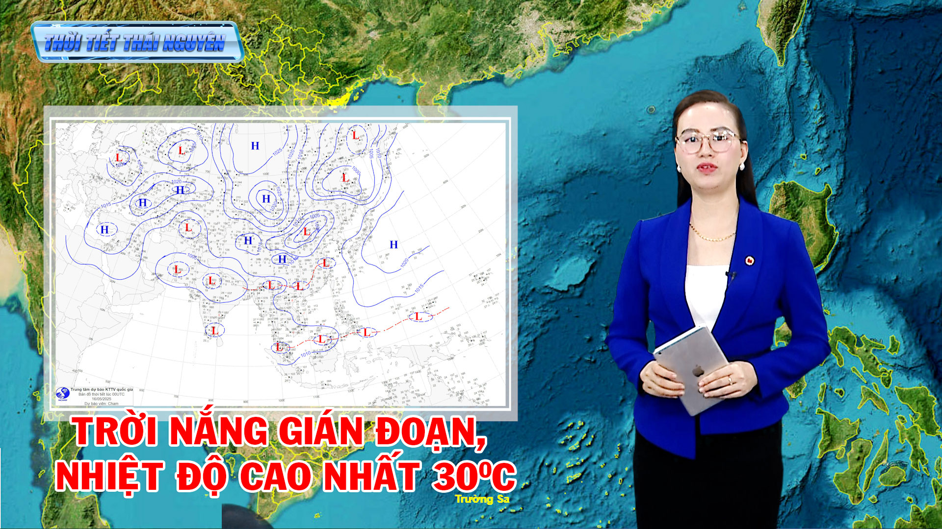 Dự báo thời tiết Thái Nguyên đêm 16/5 và ngày 17/5
