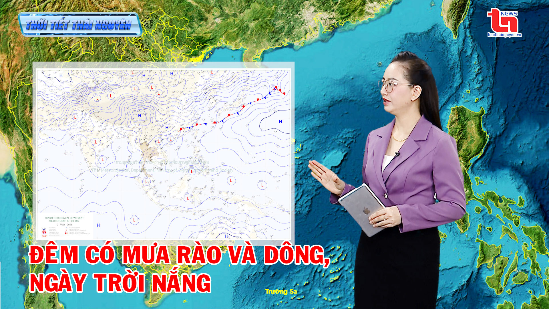 Dự báo thời tiết Thái Nguyên đêm 19/5 và ngày 20/5