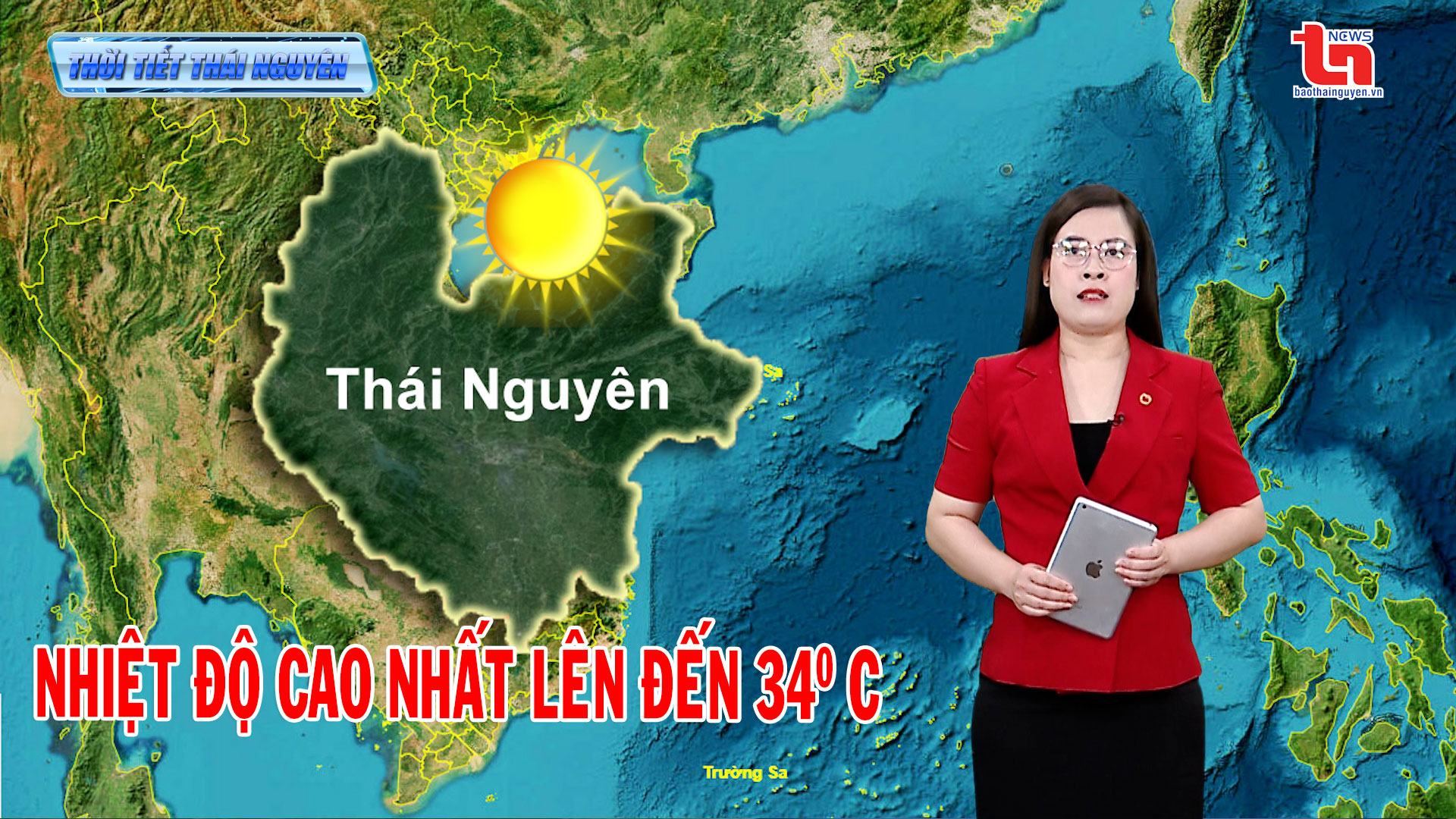 Dự báo thời tiết Thái Nguyên đêm 03/5 và ngày 04/5