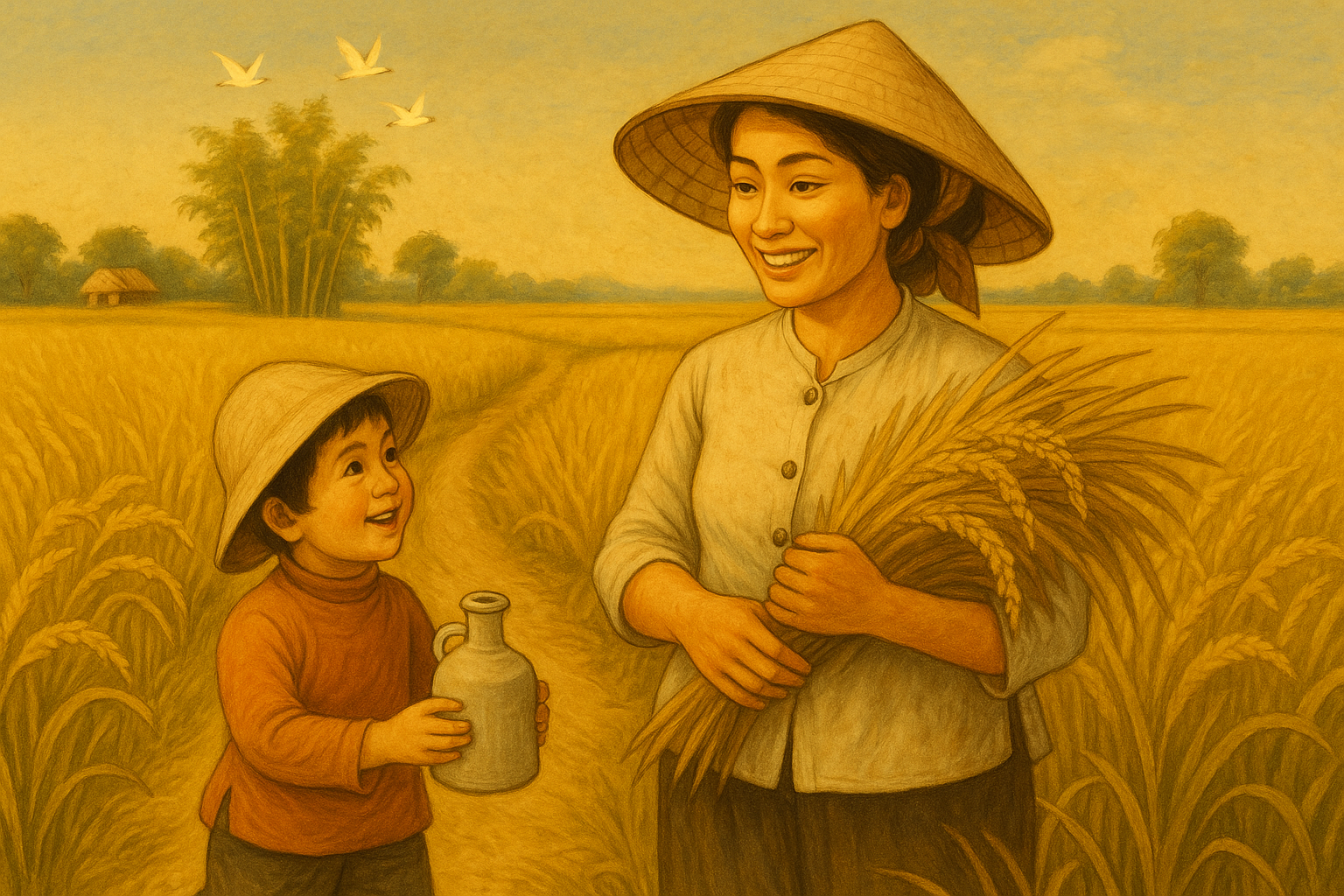 Cánh đồng đầy gió