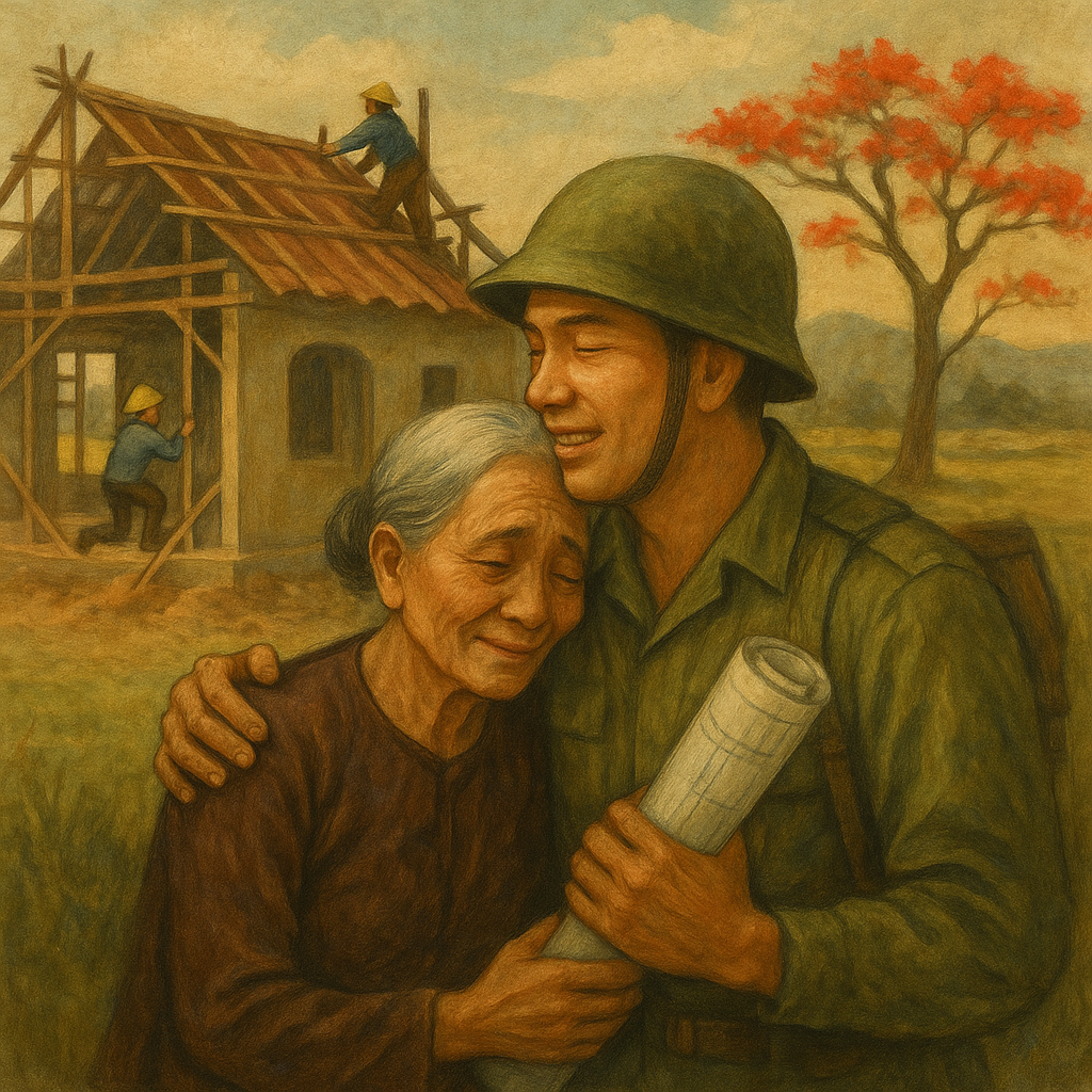 Con nằm mơ về xây nhà cho mẹ