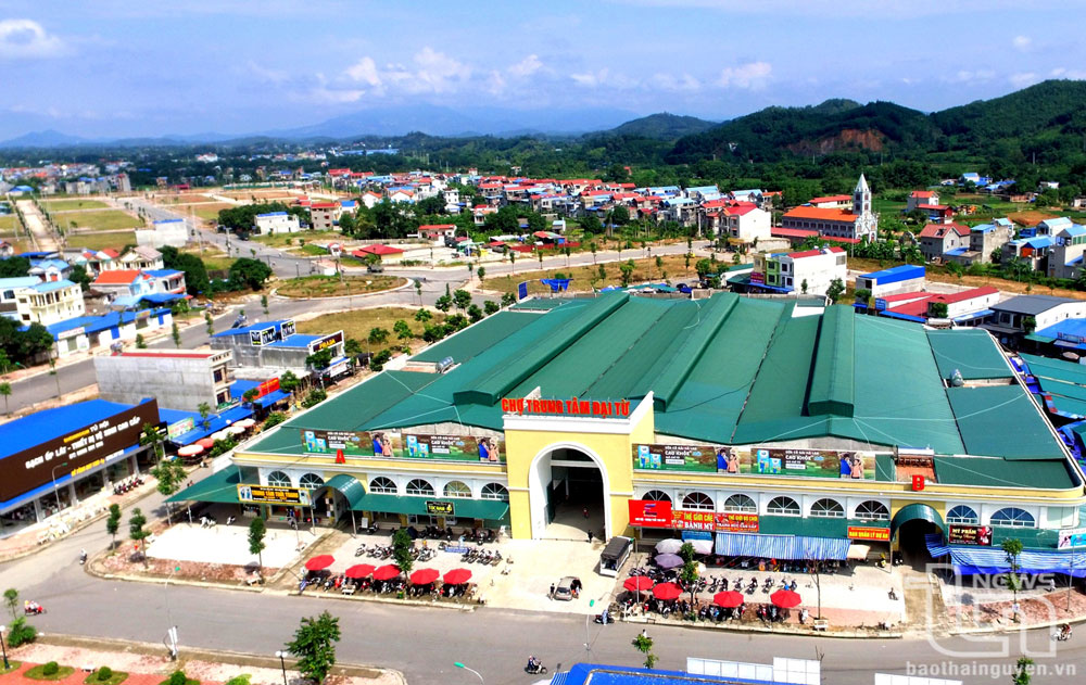 Trung tâm huyện Đại Từ. Ảnh: T.L