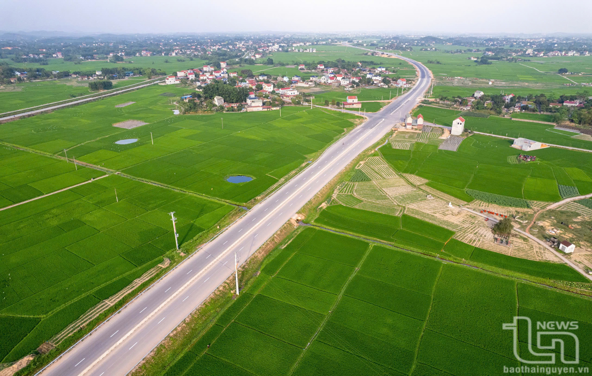 Tuyến đường Vành đai vùng Thủ đô Hà Nội, đoạn qua tỉnh Thái Nguyên.