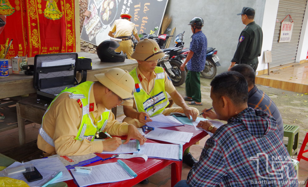 Các trường hợp vi phạm Luật Trật tự an toàn giao thông bị xử lý nghiêm.