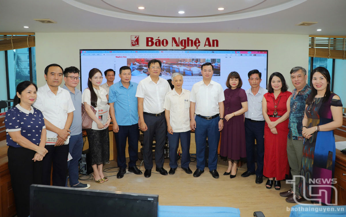 Hội Nhà báo Thái Nguyên: Thực tế, trao đổi nghiệp vụ tại tỉnh Nghệ An