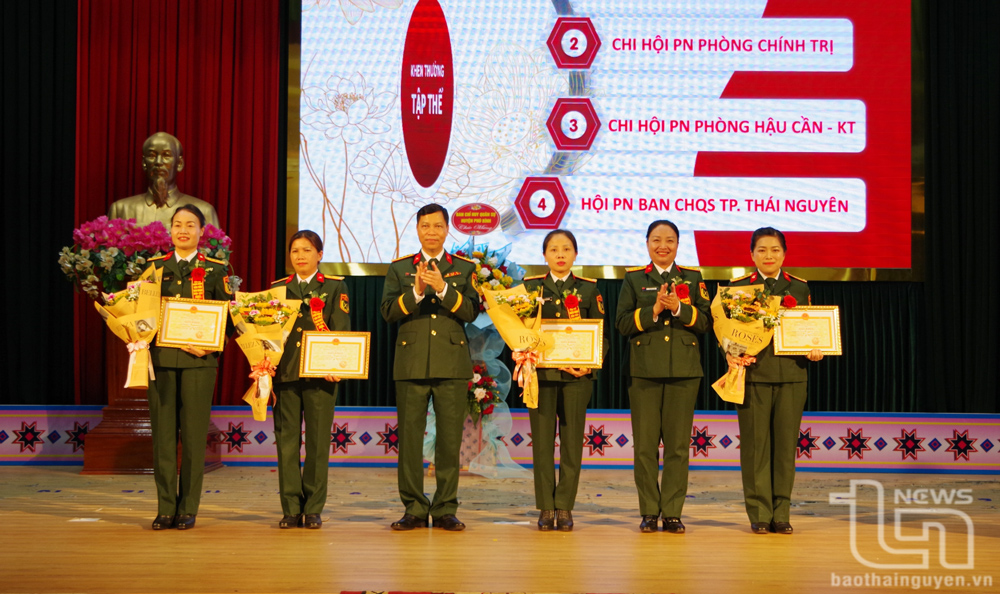 Hội Phụ nữ Bộ Chỉ huy Quân sự tỉnh Thái Nguyên đẩy mạnh phong trào thi đua