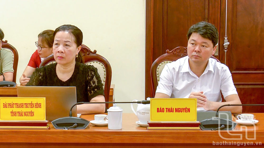 Các đại biểu dự Phiên họp tại điểm cầu Thái Nguyên.
