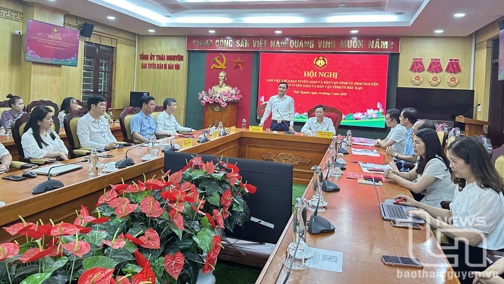 Ban Tuyên giáo và Dân vận Tỉnh ủy Thái Nguyên, Bắc Kạn triển khai nội dung hợp nhất