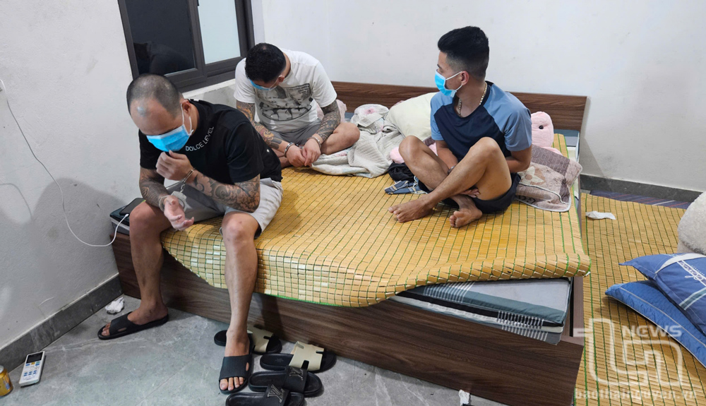 Phòng trọ nơi các đối tượng dùng để tổ chức sử dụng trái phép chất ma túy.