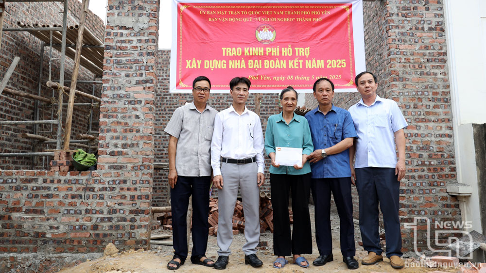 TP. Phổ Yên: Hỗ trợ xây nhà đại đoàn kết cho hộ cận nghèo