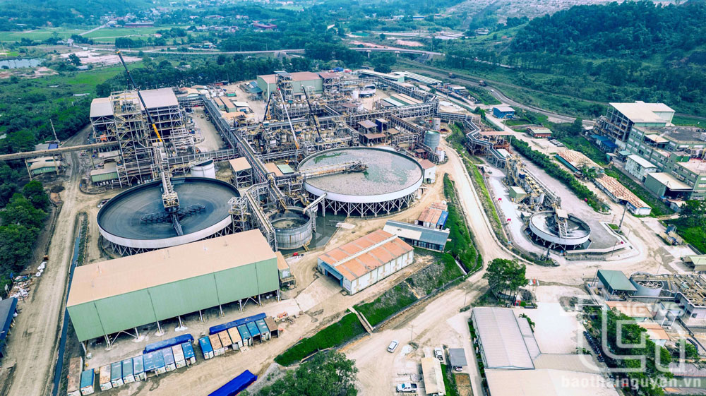 Núi Pháo là một trong những mỏ khoáng sản có trữ lượng vonfram lớn nhất thế giới, chiếm gần 30% tổng trữ lượng toàn cầu. Trong ảnh: Khu tinh chế quặng tại mỏ Núi Pháo.