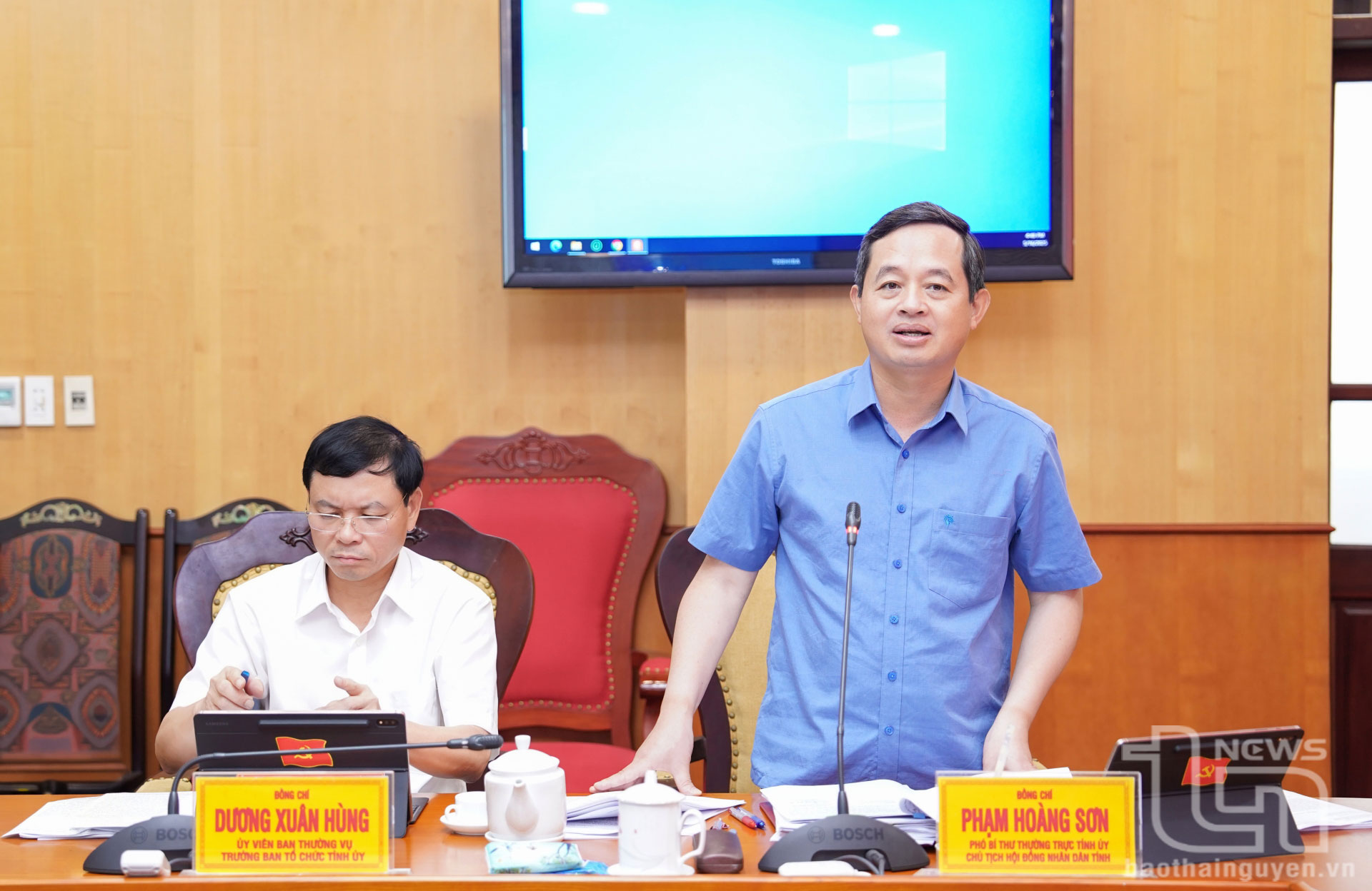 đồng chí: Phạm Hoàng Sơn, Phó Bí thư Thường trực Tỉnh ủy, Chủ tịch HĐND tỉnh