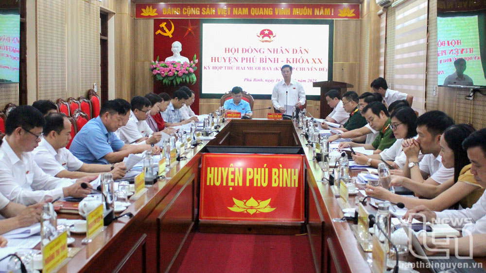 HĐND huyện Phú Bình: Thông qua 7 nghị quyết tại kỳ họp chuyên đề