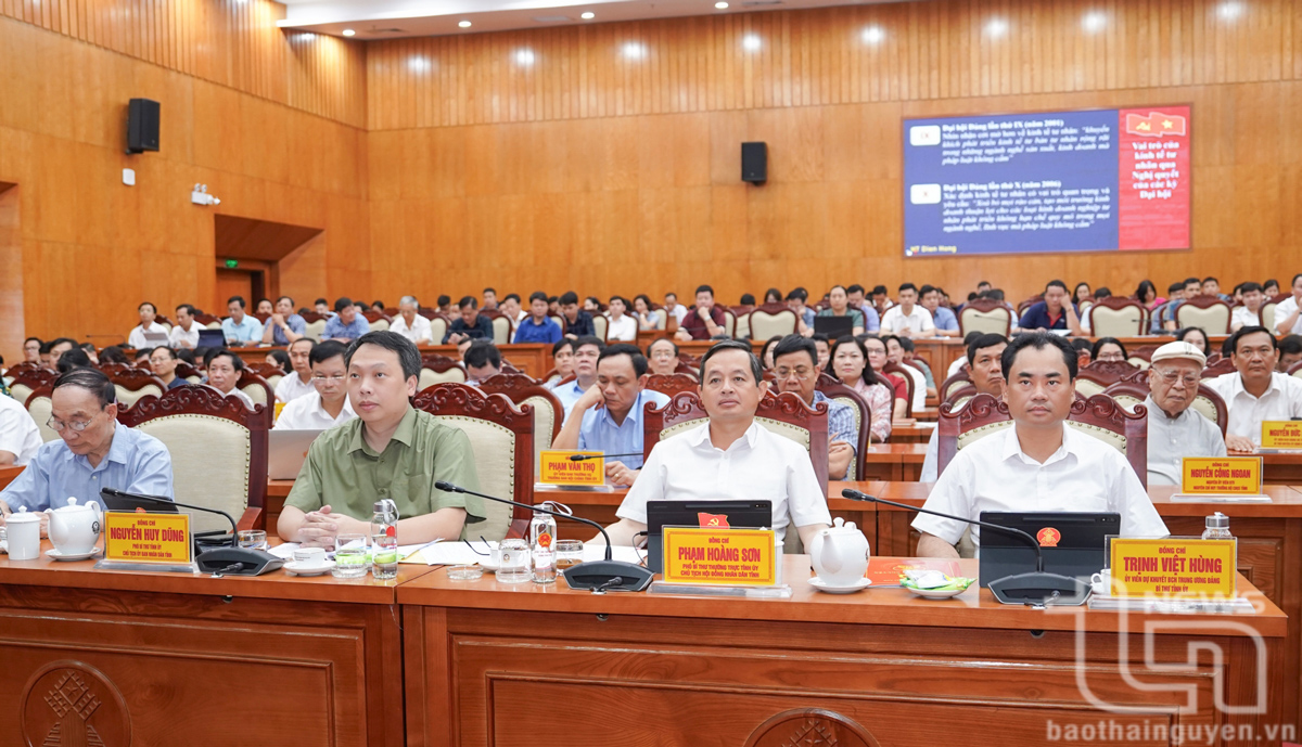 Quán triệt, triển khai các nghị quyết của Bộ Chính trị về xây dựng pháp luật và phát triển kinh tế tư nhân