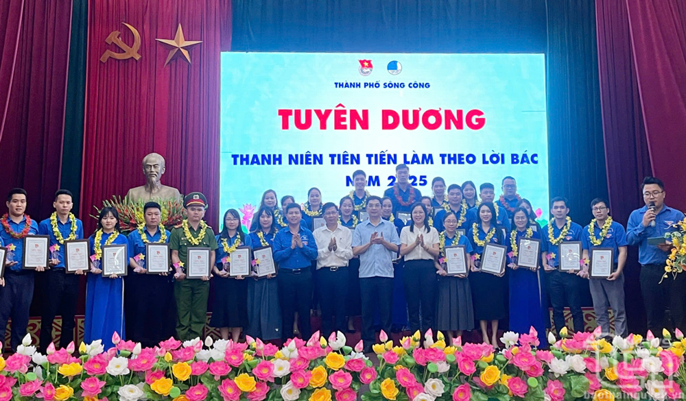 TP. Sông Công: Tuyên dương 30 thanh niên tiên tiến làm theo lời Bác