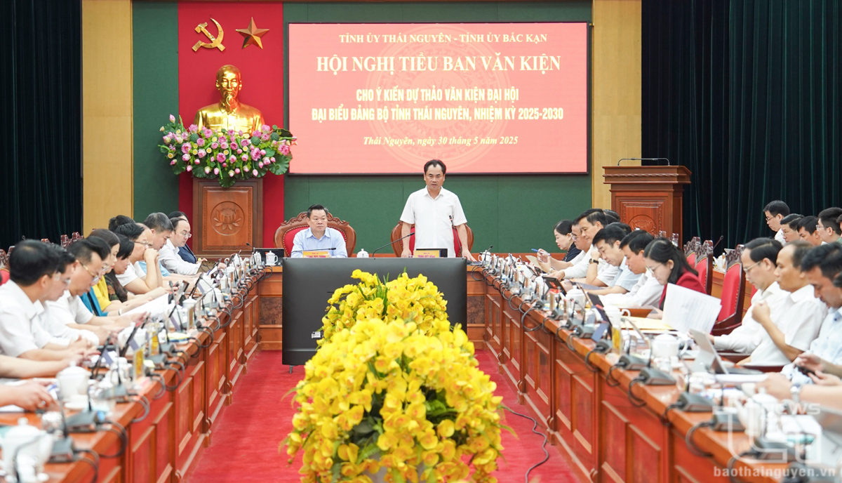 Góp ý vào dự thảo Văn kiện Đại hội Đảng bộ tỉnh Thái Nguyên nhiệm kỳ 2025-2030