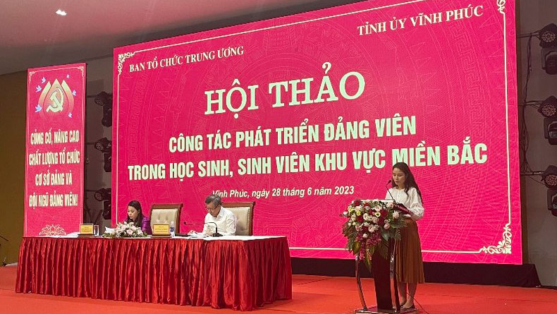 Hội thảo về phát triển đảng viên trong học sinh, sinh viên khu vực miền bắc