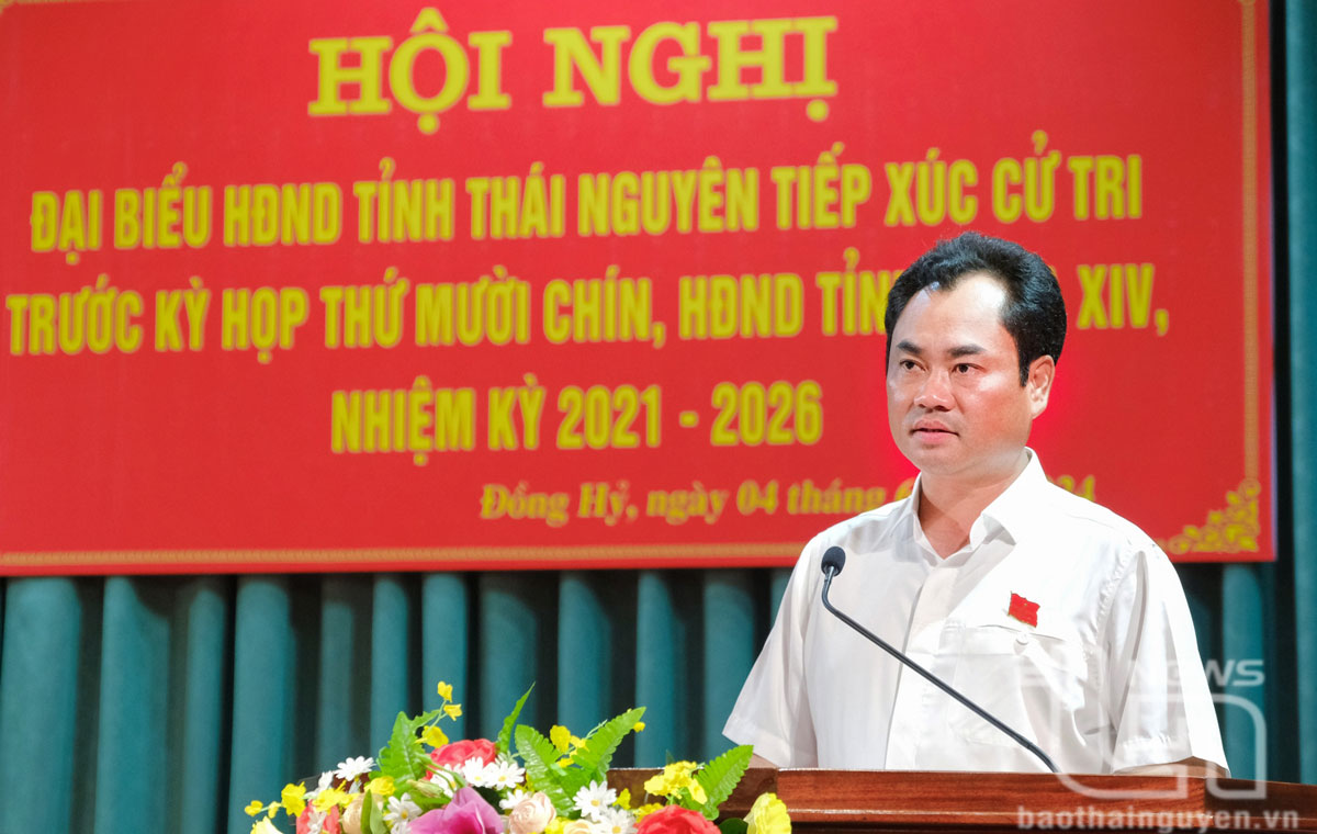 Đồng chí Chủ tịch UBND tỉnh trả lời nhiều kiến nghị của cử tri Đồng Hỷ