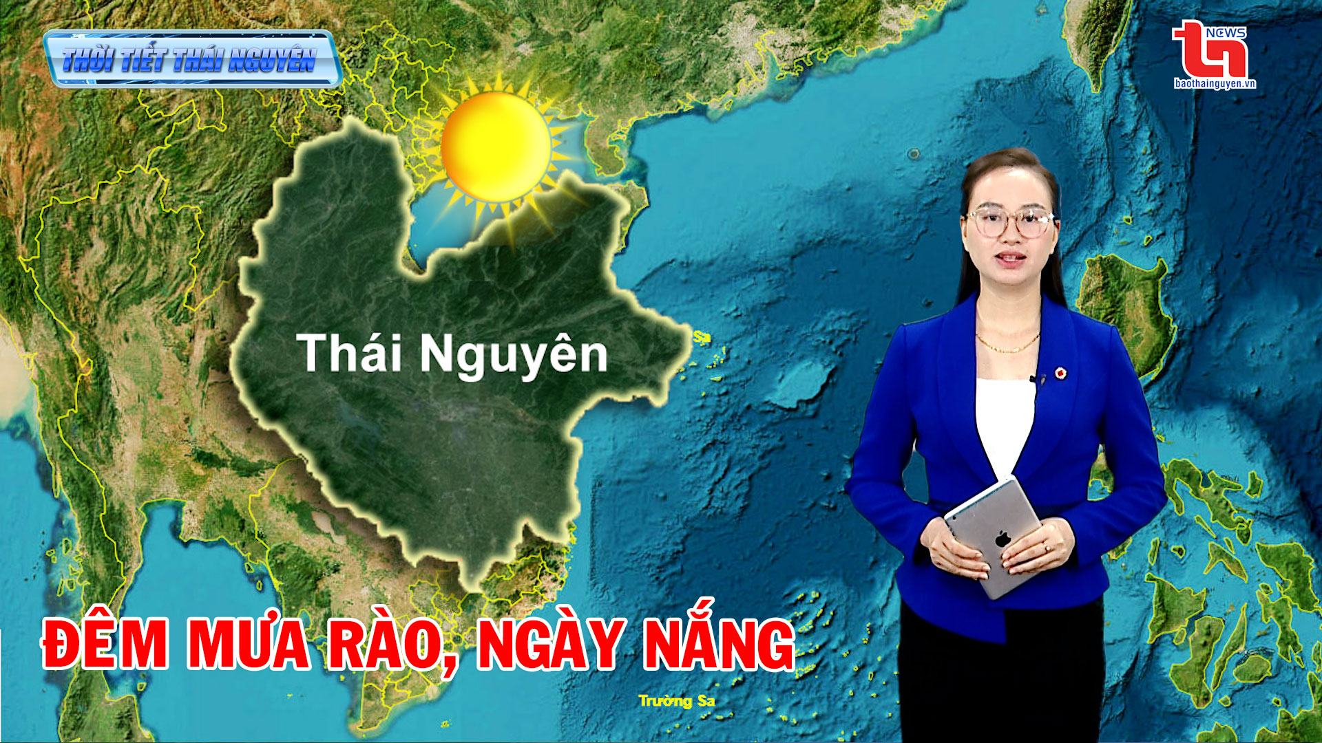 Dự báo thời tiết Thái Nguyên đêm 3/6 và ngày 4/6