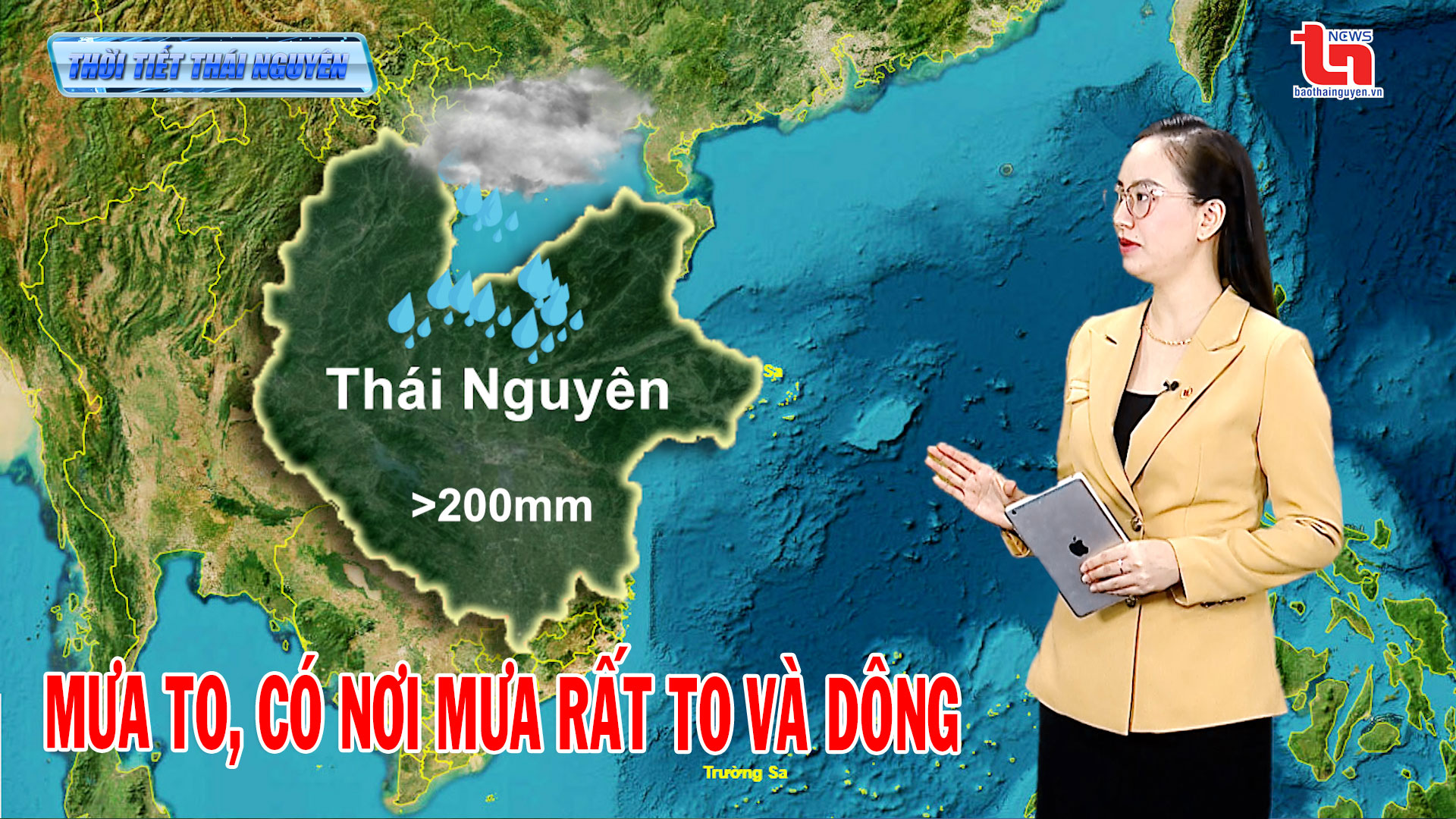 Dự báo thời tiết Thái Nguyên đêm 30/6 và ngày 1/7