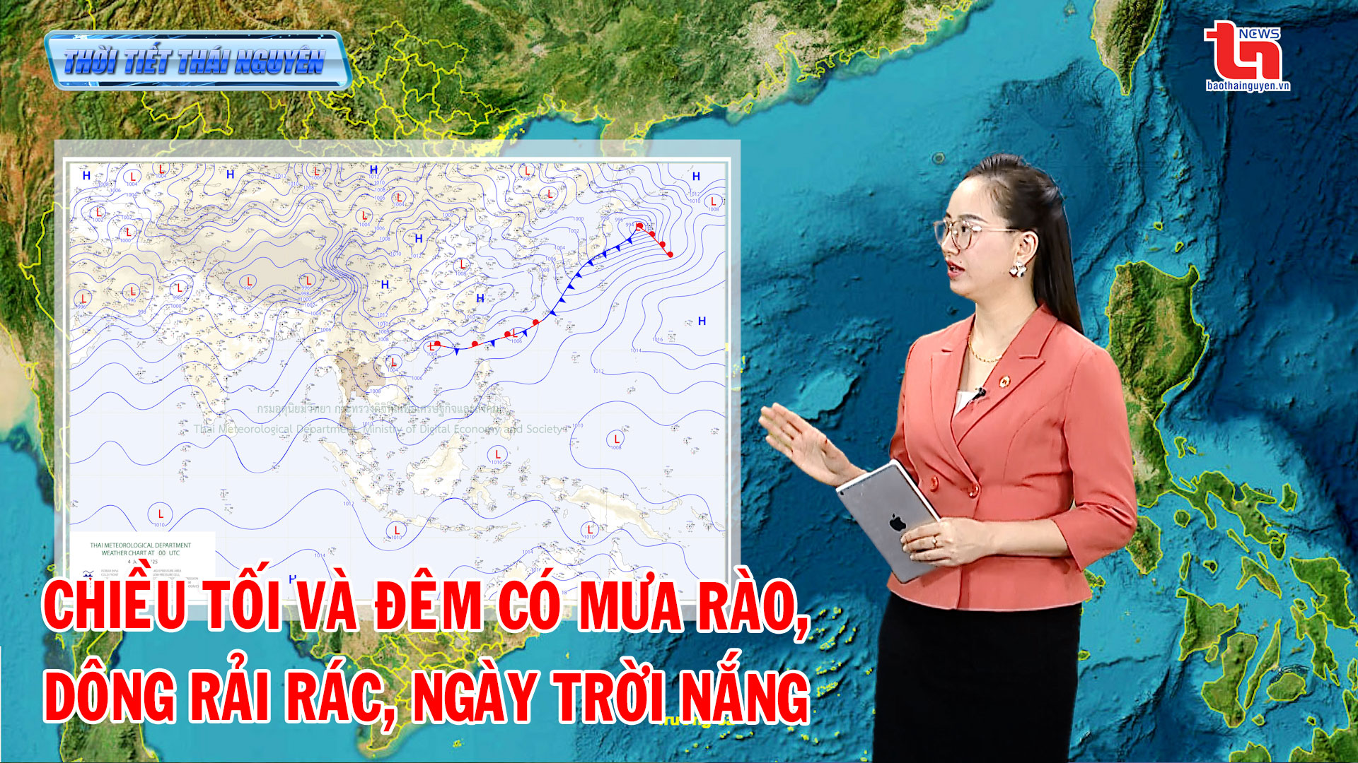Dự báo thời tiết Thái Nguyên đêm 4/6 và ngày 5/6