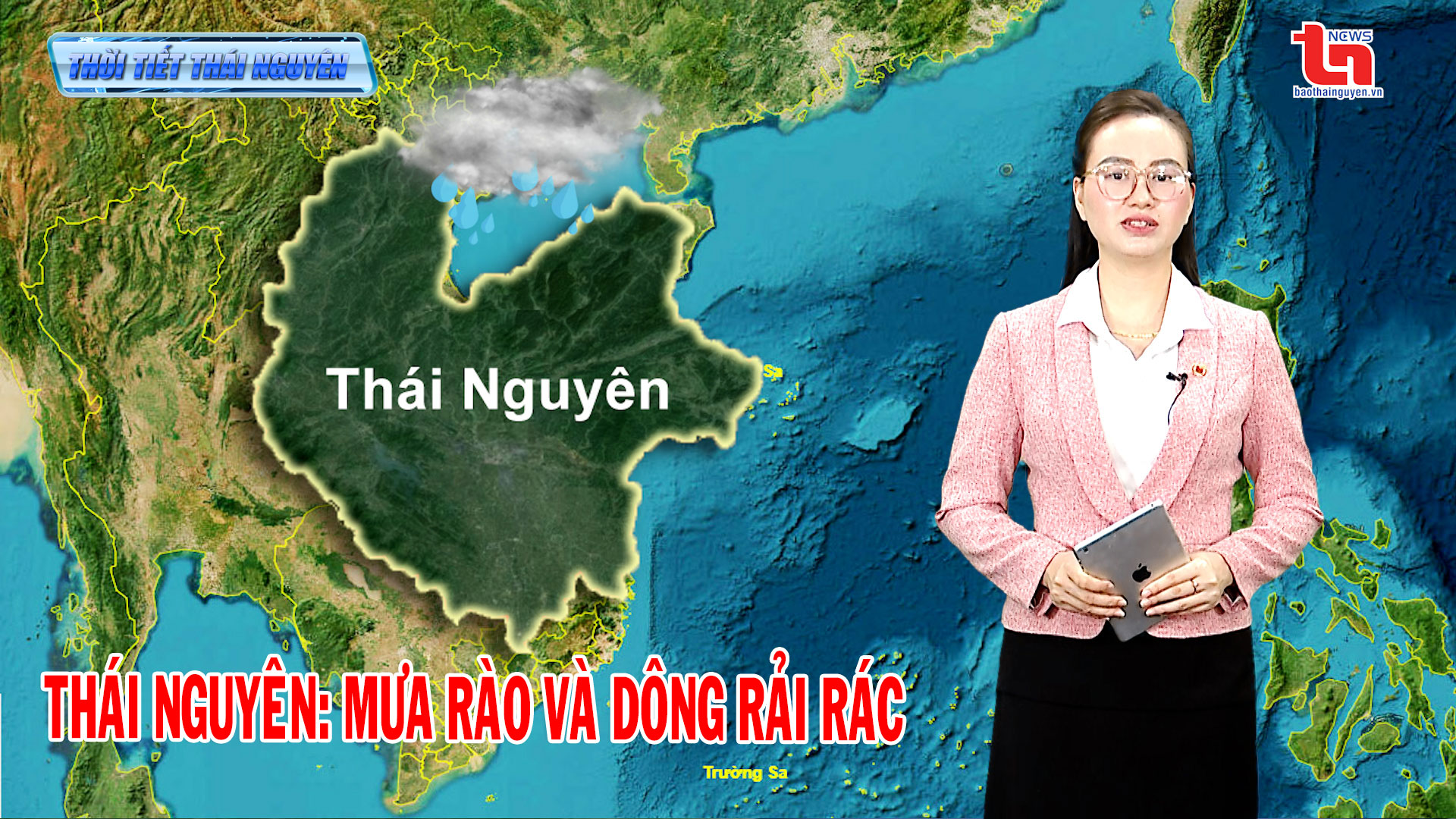Dự báo thời tiết Thái Nguyên đêm 9/6 và ngày 10/6