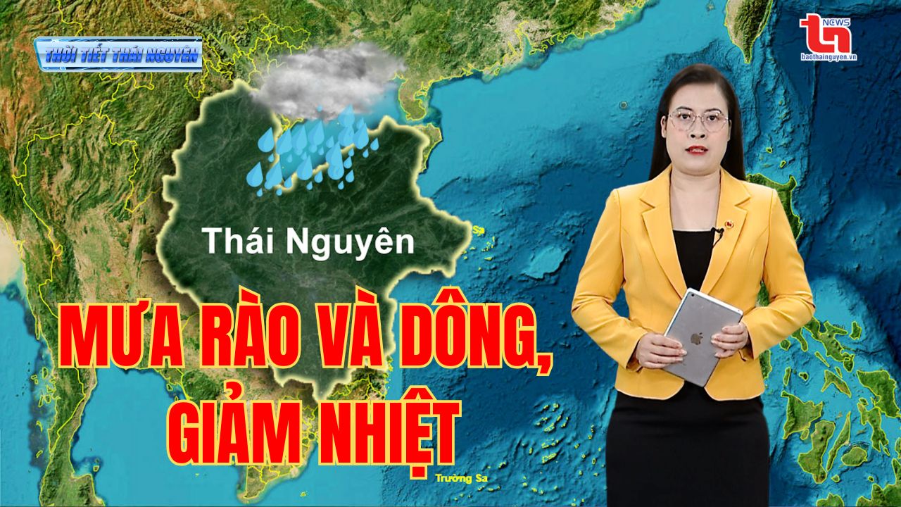 Dự báo thời tiết Thái Nguyên đêm 2/6 và ngày 3/6