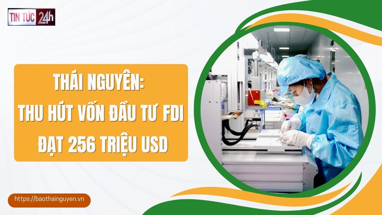 Tin tức 24h ngày 13/6/2025: Thái Nguyên: Thu hút vốn đầu tư FDI đạt 256 triệu USD