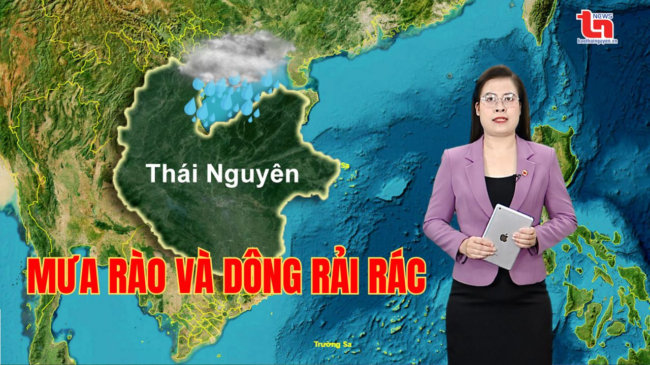 Dự báo thời tiết Thái Nguyên đêm 24/6 và ngày 25/6