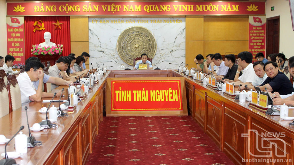 Các đại biểu dự Hội nghị tại điểm cầu tỉnh Thái Nguyên.